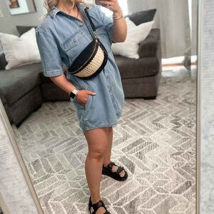 Universal threads denim mini dress